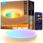 Govee RGBIC Ceiling Light 48.5W, Smart LED Ceiling Light 4300lm, Flush Mount Lamp Work with Matter Alexa Google Home, for Bedroom Living Room Kitchen