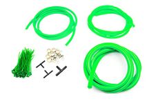 Autobahn88 Engine Room Silicone Vacuum Hose Dress Up DIY Kit, compatible with Mitsubishi (All Models) (Green)