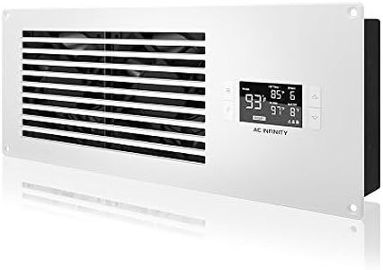 AC Infinity AIRFRAME T7 White, High-Airflow Cooling Fan System 17", Exhaust Airflow, for AV Equipment Rooms, Closets, and Enclosures