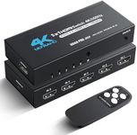 NEWCARE HDMI Switch 5 in 1 Out 4K@60Hz, 5x1 HDMI Splitter Switcher with IR Remote, 5 Port HDMI Selector Box Support HDMI2.0, Dolby Vision/Atmos, HDR10 for Switch, Xbox, PS5/4, Roku, Fire Stick