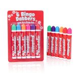 evelay Bingo Dabbers Markers Mixed Colours Pens for Bingo Tickets Games - Pack of 6