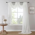 Bujasso White Lace Scarf Curtain 21