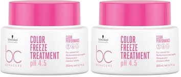 Schwarzkopf Professional Bonacure Color Freeze Fresh Treatment Ph 4.5 For Color Treated Hair; 200 Ml,1 Count (Pack of 2)