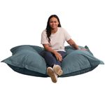 bananair - Outdoor Bean Bag Chair for Adults & Kids - Waterproof & Anti UV Fabric - Removable & Machine Washable Cover - Ultra Comfortable Foam Filling - Giant Bean Bag Sofa (180x140 cm, Dark Grey)