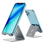 Desk Cell Phone Stand Phone Dock Cradle Holder Stand Compatible with Switch, All Android Smartphone, for iPhone 15 14,13, iPhone 12, iPhone 11 Xs Max Xr X 8 7 Accessories Desk (Gray)