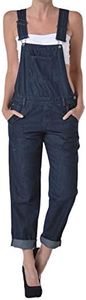 American Bazi Women's Classic Overalls RJHO154 - DK. Blue - 3X-Large D14E
