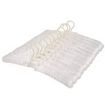 Tosnail Satin Padded Hangers Foam Padded Hangers Dress Hangers - Ivory 12 Pack