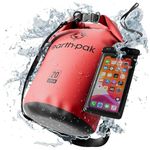 Earth Pak -Waterproof Dry Bag - Roll Top Dry Compression Sack Keeps Gear Dry for Kayaking, Beach, Rafting, Boating, Hiking, Camping and Fishing with Waterproof Phone Case