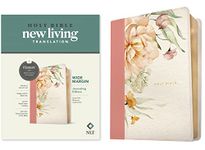 NLT Wide Margin Bible, Filament-Enabled Edition (Red Letter, Leatherlike, Dusty Pink Blossoms): New Living Translation, Dusty Pink Blossoms, ... Bible Text, Full-Color Visual Overview