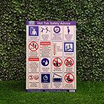 Correx Hot Tub Safety Sign A4 - Commercial Hot Tub Safety - Double Sided