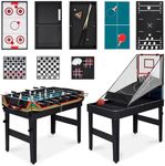 Best Choice Products 13-in-1 Combo Game Table Set w/Ping Pong, Foosball, Basketball, Air Hockey, Sling Puck, Archery, Shuffleboard - Arcade