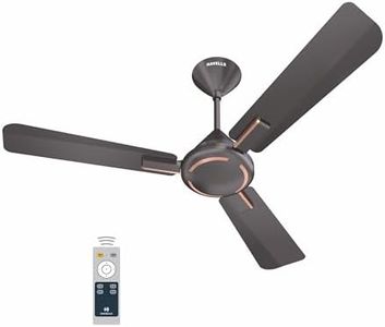 Havells 1200Mm Ambrose Bldc Motor Ceiling Fan|Premium Matt Finish, Decorative Fan, Remote Control, High Air Delivery|5 Stars Rated, Upto 60% Energy Saving, 2 Yr Warranty|(Pack Of 1, Copper)