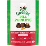 GREENIES Pill Pockets Soft Dog Treats, Hickory Smoke, Capsule, 7.9 oz. (Pack of 6)