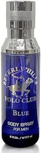 Beverly Hills Polo Club Body Spray for Men - BHPC Blue - Notes of Lavender & Sandalwood - Fresh, Oceanic, Long Lasting Cologne Scents - Ideal Gift for Him, 6oz