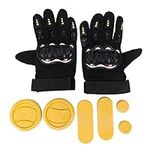 JAYU DIY Longboard Gloves Gloves Foam Protector Downhill Longboarding Skate Gloves with