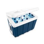 MOBICOOL MQ40W AC/DC 39 Litre Thermoelectric Coolbox, Metallic Blue - 12/230 V