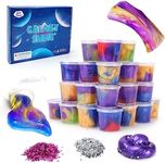 Slime Kit Kids Toys for 5 6 7 8 9 Year Old: Party Favours Girls Boys Birthday Gifts Age 6-12 Sensory Toys Fidget Toys Slime Making Kit Party Bag Fillers for Kids Craft Squishy Toys