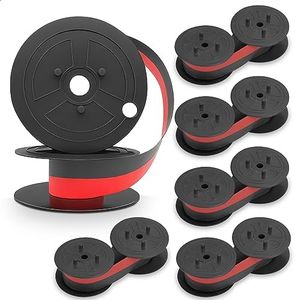 6 Pcs Sharp El-1197PIII Calculator Ink Ribbon - Canon MP11DX Calculator Ink Ribbon Calculator Ribbon Red/Black Sharp El-1197PIII Ribbon Spool - Universal Typewriter Ribbon Adding Machine Ribbon