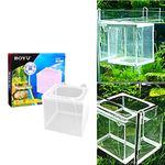 VAYINATO Boyu Aquarium Fish Breeding, Isolation, Hatchery Box for Fish Fry Net Box (Small (NB-3201) - Single Box)