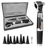 SCIAN Otoscope - Ear Infection Detector Otoscopes and Pocket Ear Scope - Otoscopes with Light Includes Hard Plastic Case - Suitable for Adults, Doctors - Available in Multiple Colors (Black)