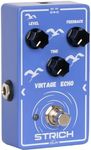 STRICH VINTAGE ECHO Analog Delay Guitar Pedal, Vintage Delay Effect Pedal, True Bypass for Electric Guitar, Blue