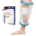 Bramble - Transparent Waterproof Silicone Knee Cast Protector for Bath & Shower