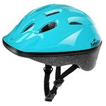 TurboSke Kids Bike Helmet, Size Adjustable Toddler Multi-Sport Helmet for Bicycle Skateboard Roller Skating for Boys and Girls 3-5 (BBlue, Small)