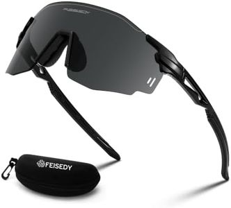 FEISEDY Rimless Sports Sunglasses for Men Women Tr90 Frame for Cycling Fishing Running B0116