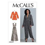 McCall Pattern Company McCall's M8009E5 Women's Jumpsuit and Romper Sewing Patterns, Sizes 14-22