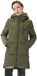 Orolay Women's Stylish Thickened Down Jacket Hooded Coat Winter Coat ArmyGreen XL