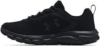 Under Armour Women's Charged Assert 9 Running Shoe, Black (002)/Black, 8.5