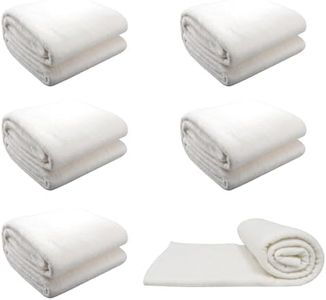 6 Pcs Natural Cotton Quilt Batting Lightweight Batting Stuffed Animals Filler Heat Resistant Batting Warm White Cotton Batting for Sewing Crafts Pillow Decorate Arts Supplies(40 x 40 Inch)
