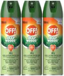 OFF! Deep Woods Insect Repellent Aerosol, Dry, Non-Greasy Formula, Bug Spray with Long Lasting Protection from Mosquitoes (6 Ounce 3 Ct.)