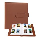 256 Photos Album for Fujifilm Instax Mini Camera/Polaroid 2”x3” Pictures, 2x3 Photo Album Book for Fujifilm Instax Mini 11 12 evo 9 90 70 40 8 Instant Camera & Instax Mini Instant Film (Brown)