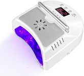 OBEEGOO Cordless LED UV Nail Lamp,Professional Nail Dyer for Gel Nail, Nail Light for Acrylic Gel,Curling Lamp for Beauty Salon (White)