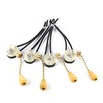 4pcs/set Fan Pull Chain Switch, Universal Home Ceiling Fan Lamp Wall Light Replacement Pull Chain Cord Switch 250V 125V, Pull Switch Replacement