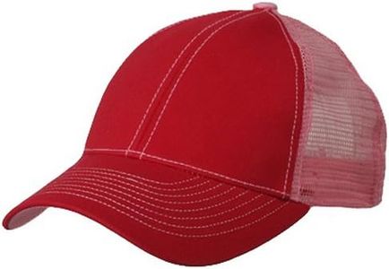 MG Low Profile Structured Trucker Cap-Red Pink OSFM