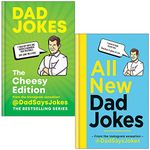 Dad Jokes The Cheesy Edition & All New Dad Jokes By Dad Says Jokes 2 Books Collection Set