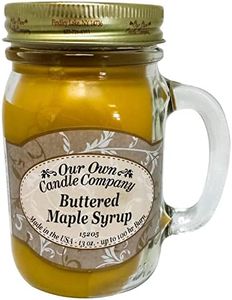 Our Own Candle Company Buttered Maple Syrup Scented 13 Ounce Mason Jar Candle