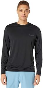 O'NEILL Men's Men's Basic Skins 30+ Long Sleeve Sun Shirt Rash Guards, Black, Small US