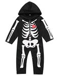 Baby Boy's Skeleton Halloween Costume Long Sleeve Hoodie (6-12 Months)