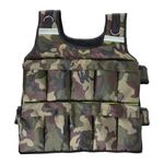 De Jure Fitness Adjustable Weighted Vest Jacket Workout Weight Vest Training Fitness Weighted Vest Jacket for Man and Woman (5 Kg, Camouflage)