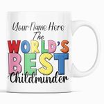 McMug - Personalised - Your Name Here - World's Best Childminder - Mug, Ceramic, 11fl.oz.