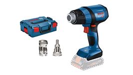 Bosch Professional 18V System GHG 18V-50 Cordless Heat Gun (excluding Batteries and Charger, incl. Reflector Nozzle, 32 x 33 mm, Reduction Nozzle, 9 mm, in L-BOXX 136)