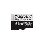 Transcend 64GB microSD w/adapter U1, High Endurance (TS64GUSD350V)