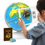 PlayShifu Educational Globe for Kids - Orboot Earth (Globe + App) Interactive AR World Globe | 400 Wonders, 1000+ Facts | STEM Toy Gifts for Kids 4-10 Years | No Borders, No Names on Orboot Globe