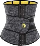 SEXYWG Waist Trainer Trimmer Sauna Sweat Belt Neoprene Weight Loss Body Shaper Tummy Control Cincher, Grey, M