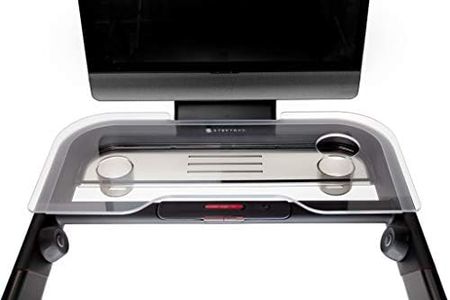 TFD StepTray, Walking Desk Attachment Compatible with Peloton Tread Plus Only, Made in USA, Premium Acrylic Holder for Laptop, Tablet, Phone, Book, Peloton Treadmill Accessories, Clear