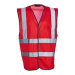 Blackrock Hi Vis Vest, Red Hi Viz Jacket, Reflective Jacket, High Vis Vests, PPE Clothing, Hi-Vis, Hivisible, Cycling, Security Vests, Mens Womens Childs Kids Boys Girls, Running Vest - Size XL