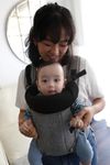 Dreambaby Journey Baby Carrier 3-Way Facing for Newborn & Older Babies 3.5kg - 15kg / 7.5 lbs-33 lbs - Grey. Features Wider Base for Better Hip ergonomics